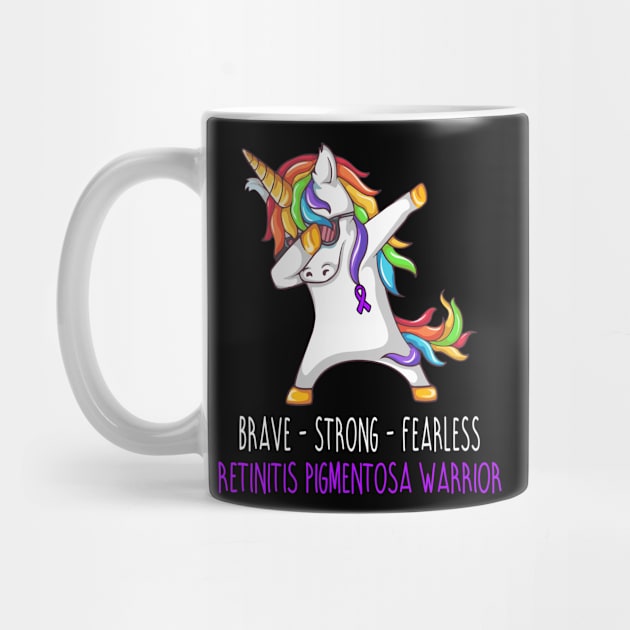 Brave Strong Fearless Retinitis Pigmentosa Support Retinitis Pigmentosa Awareness Gifts by ThePassion99